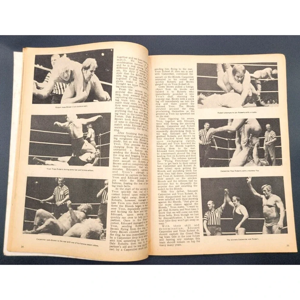 WRESTLING MONTHLY DEC‎ 1972 THE FARGOS PAUL JONES BOBO BRAZIL EDOUARD CARPENTIER